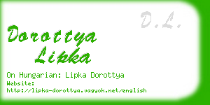 dorottya lipka business card